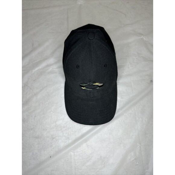 OAKLEY Performance Fit Camo Ellipse Logo Stretch Fit Golf Hat Cap S/M - Picture 2 of 6